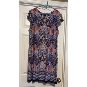 BEAUTIFUL Liz Claiborne dress Size 18, Plus Size Dress for Women Short Sleeves